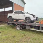 LOTE 422 - CAMINHONETE FIAT/TORO VOLCANO AT D4, ANO 2017, MODELO 2018