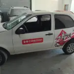 LOTE 417 - UM AUTOMOVEL FIAT/PALIO FIRE, ANO/MODELO 2015