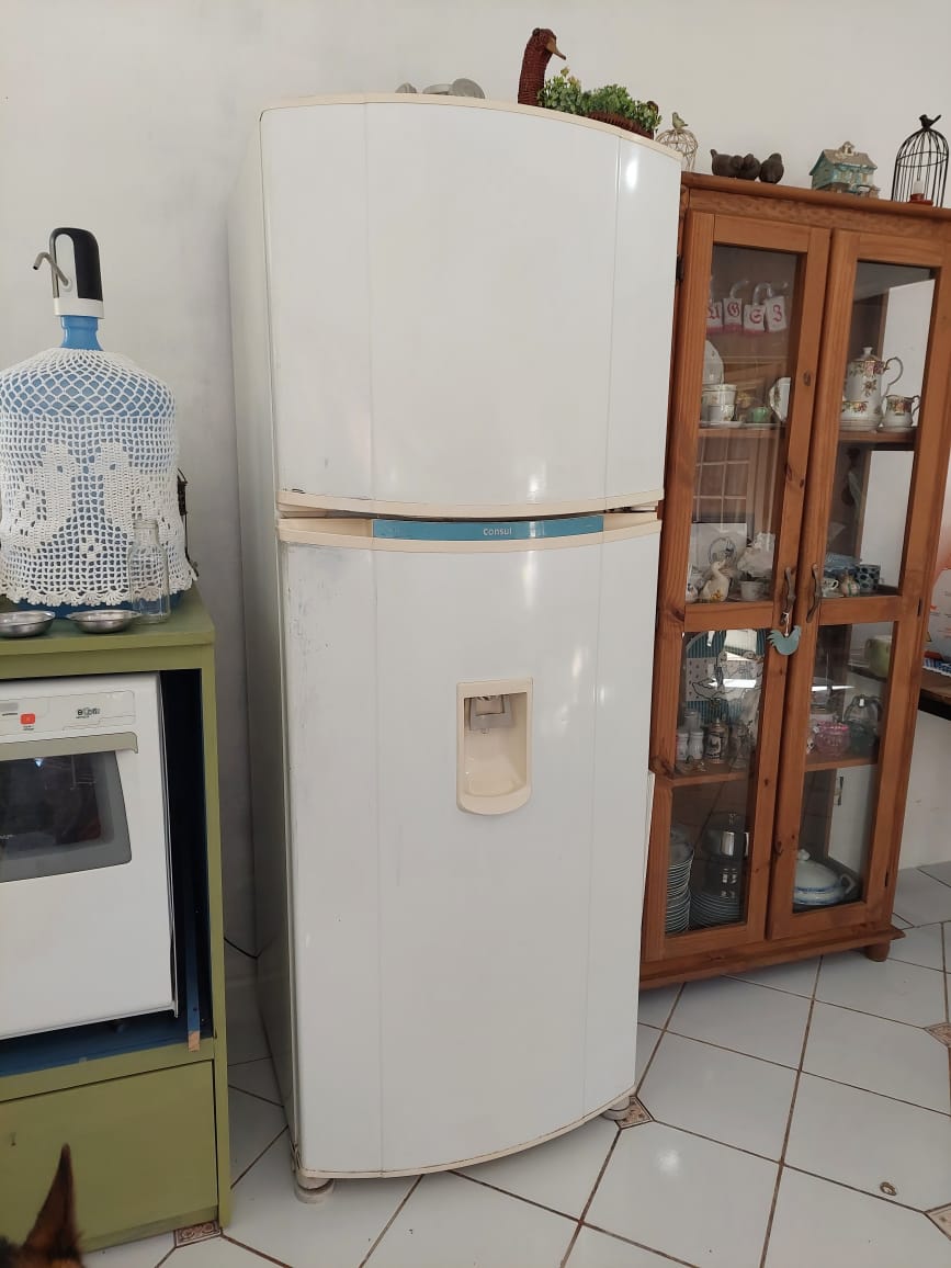 Geladeira Duplex e uma Televisão
